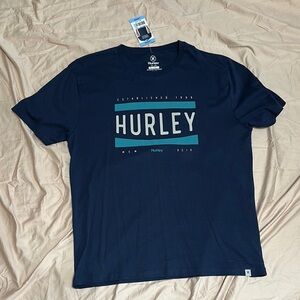 Hurley Men's Navy Blue T-Shirt